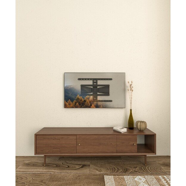 Gembird WM-90ST-02 Full-motion TV wall mount, 43&rdquo;-90&rdquo;, black 4