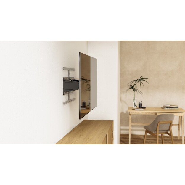 Gembird WM-90ST-02 Full-motion TV wall mount, 43&rdquo;-90&rdquo;, black 5