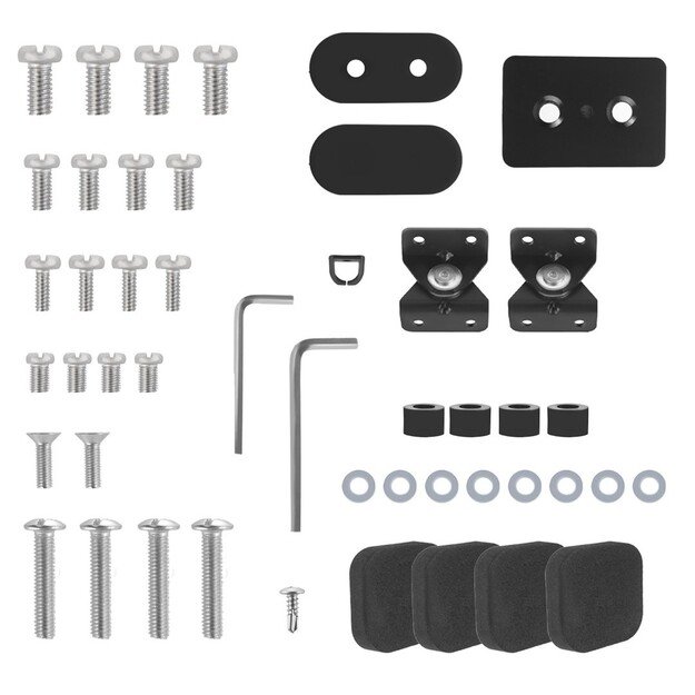 Maclean MC-386 Universal TV Stand Base for Cabinet Dresser Table Desk 32  - 75  40kg VESA 35&deg; Rotating Temepred Glass 10