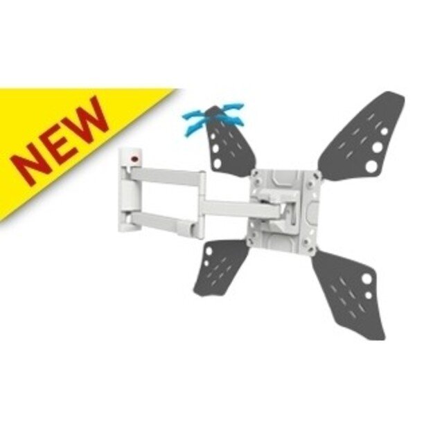 BARKAN 3400LW.W 65  lygiam/lenktam TV, 4 lankstų, sieninis, baltas