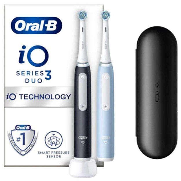 Oral-B | Electric Toothbrush Duo Pack | iO3 Series | Rechargeable | For adults | Number of brush heads included 2 | Number of te 2