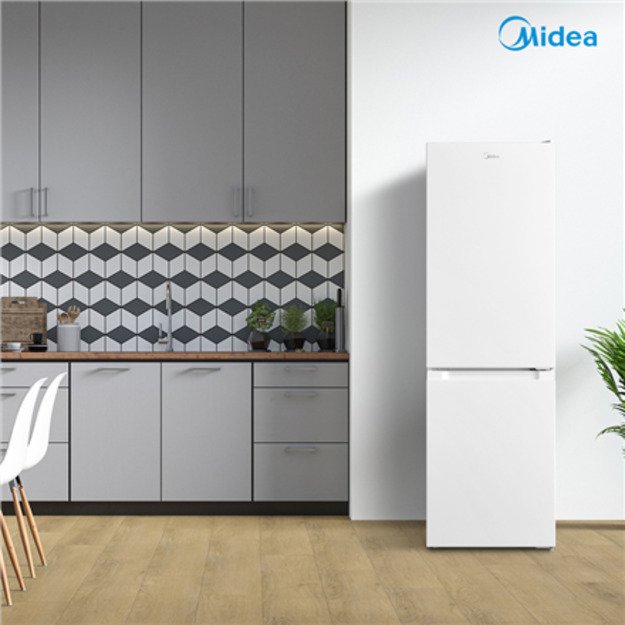 Midea Refrigerator | MDRB369FGE01 | Energy efficiency class E | Free standing | Combi | Height 177.3 cm | Fridge net capacity 19 2