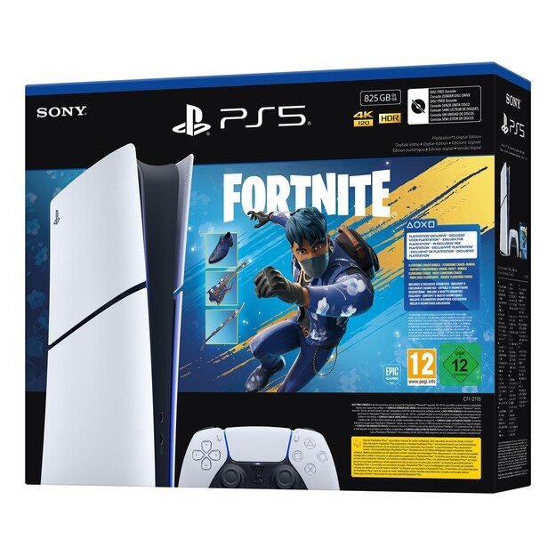 Sony PlayStation 5 Slim Console + Fortnite Blooming Chaos 4