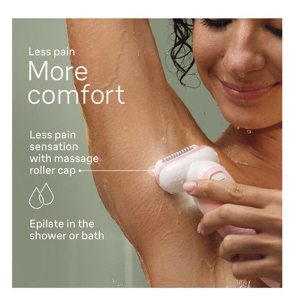 Braun Epilator | 9-011 3D Silk-epil 9 Flex | Operating time (max) 50 min | Number of power levels 2 | Wet & Dry | White 1