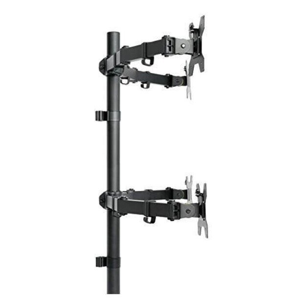TECHLY 027521 Quadruple desk LED/LCD monitor arm 13-27inch VESA 4x 10kg full motion 4