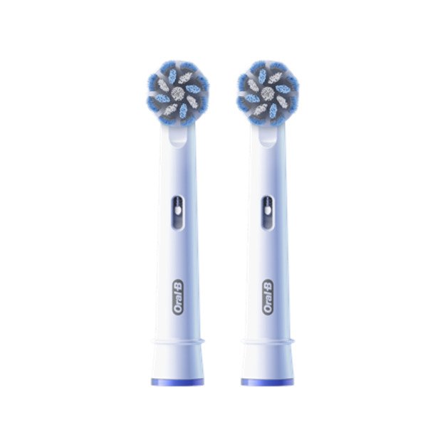 Oral-B | Replaceable toothbrush heads | EB60X-2 Sensitive Clean Pro | Heads | For adults | Number of brush heads included 2 | Wh 1