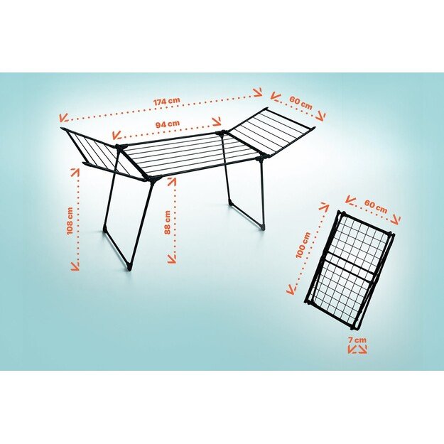 PROMIS SCOPELLO clothes dryer, extendable, black 1
