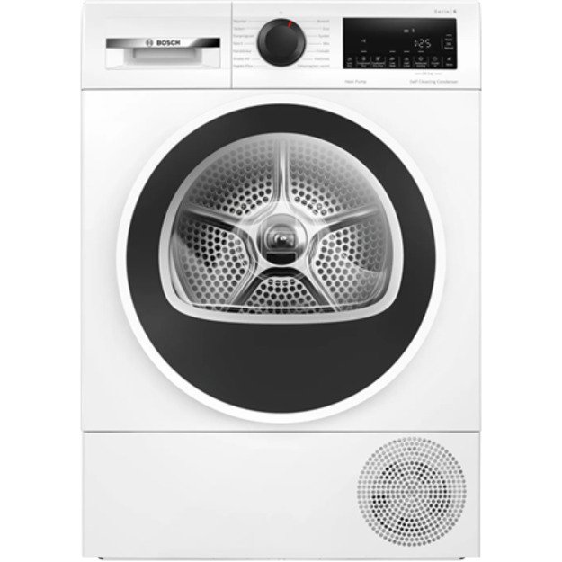Bosch Dryer Machine with Heat Pump | WQG2450ISN | Energy efficiency class Class D | Front loading | 9 kg | LCD | Depth 61.3 cm |