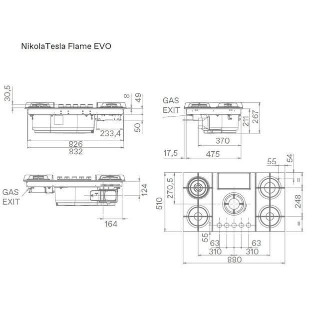 ELICA NIKOLATESLA FLAME EVO BL/A/88