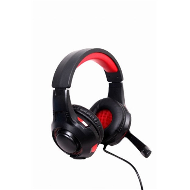 Gembird GHS-U-5.1-01 headphones/headset Head-band Black,Red