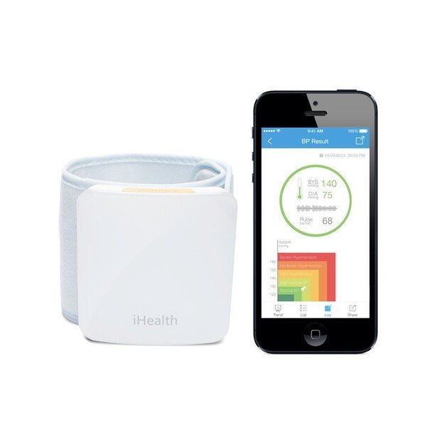 iHealth Wrist Blood Pressure Monitor BP7S White, Wireless, Weight 105 g 2