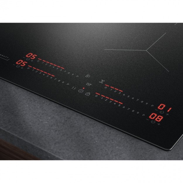 Juoda matinė indukcinė kaitlentė AEG TI64IB10IZ