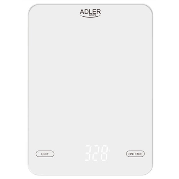 Virtuvės svarstyklės Adler AD-3177W (10KG) baltos