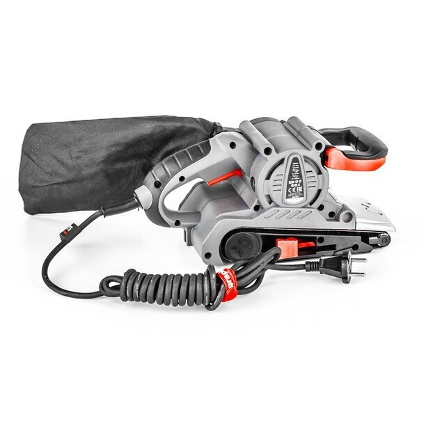 800W Graphite belt sander with 75 x 457 mm endless belt and carrying case