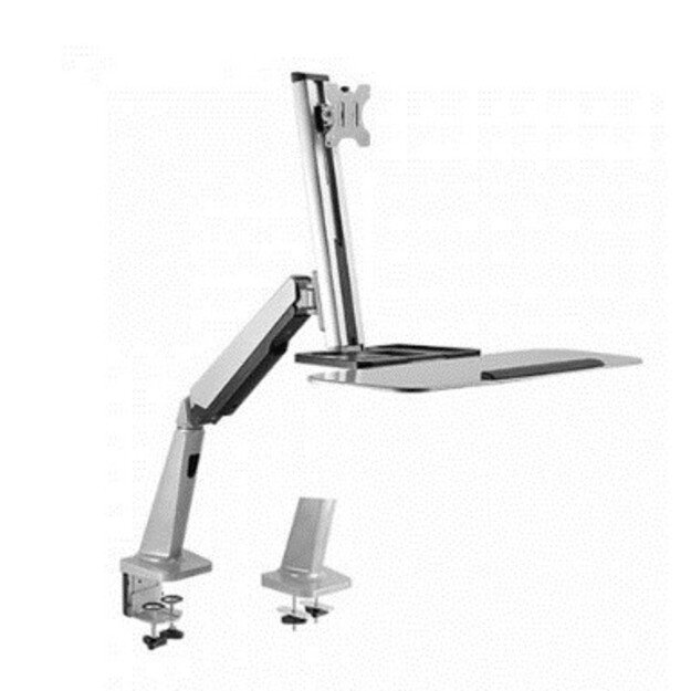 Maclean MC-728 monitor mount / stand 81.3 cm (32 ) Silver