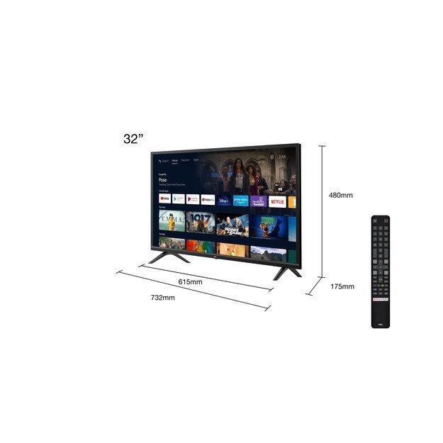 TCL S52 Series 32  HD Ready LED Smart TV