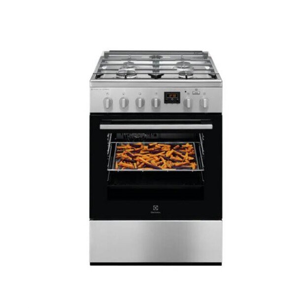 60cm pločio dujinė viryklė su el.orkaite Electrolux LKK660220X