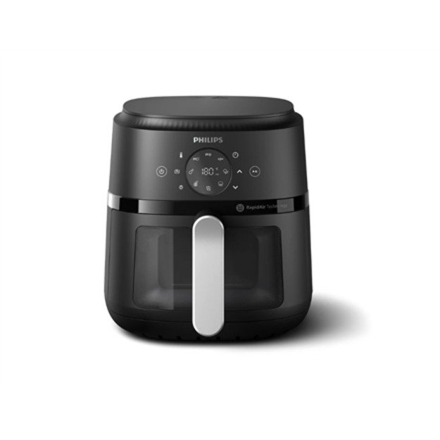 Philips Airfryer | NA221/00 2000 series | Power 1500 W | Capacity 4.2 L | Rapid Air technology | Black/Silver 3