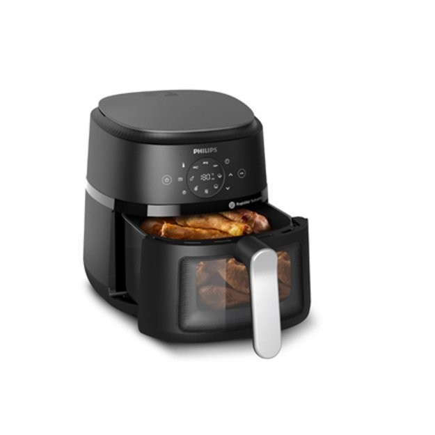 Philips Airfryer | NA221/00 2000 series | Power 1500 W | Capacity 4.2 L | Rapid Air technology | Black/Silver 4