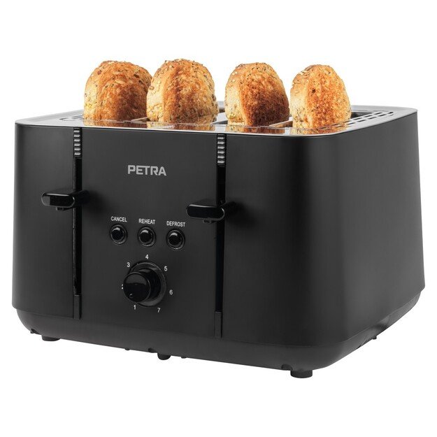 Petra PT5565MBLKVDE 4-Slice Toaster