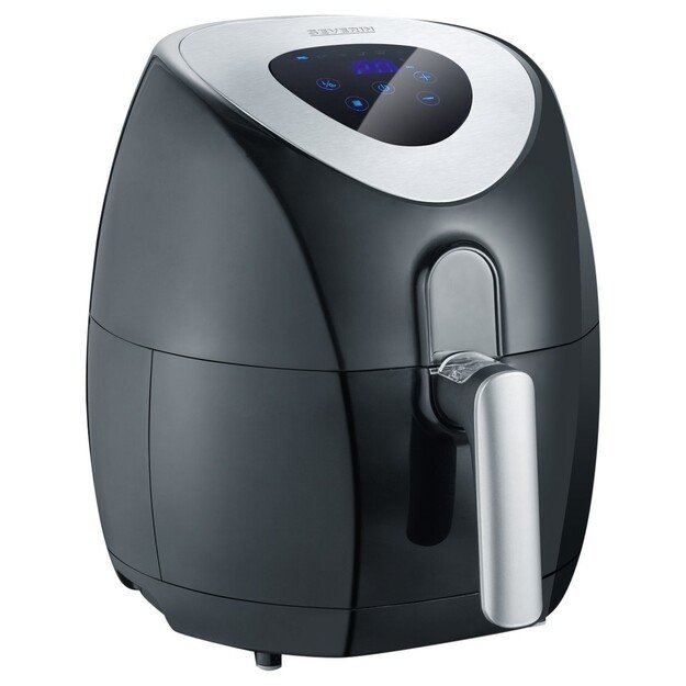 Severin 2430 Single 3.2 L Stand-alone 1500 W Hot air fryer Black, Stainless steel
