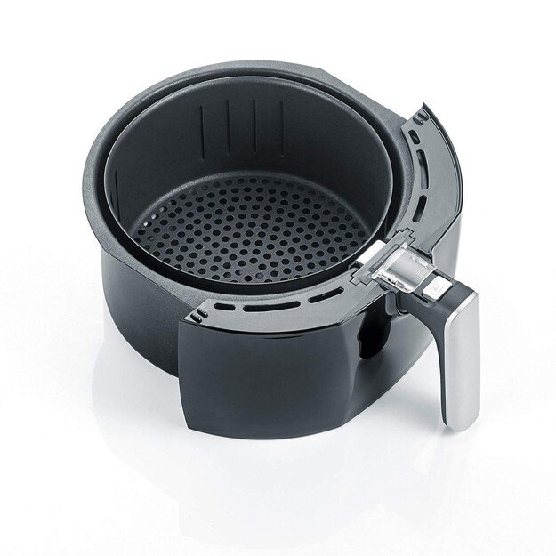Severin 2430 Single 3.2 L Stand-alone 1500 W Hot air fryer Black, Stainless steel 3