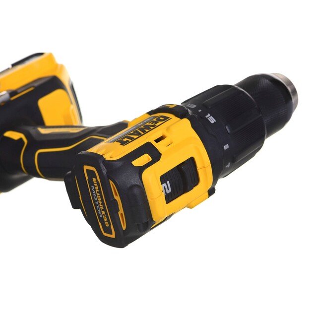Smūginis suktuvas gręžtuvas 18V 2x2.0ah+ład DCD709D2T DEWALT 8