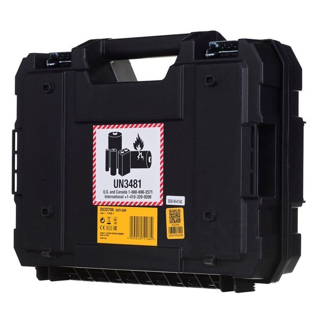 Smūginis suktuvas gręžtuvas 18V 2x2.0ah+ład DCD709D2T DEWALT 6