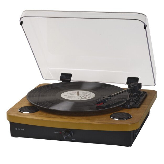 Denver VPL-230LW turntable with BT and USB for ripping from light wood records 6