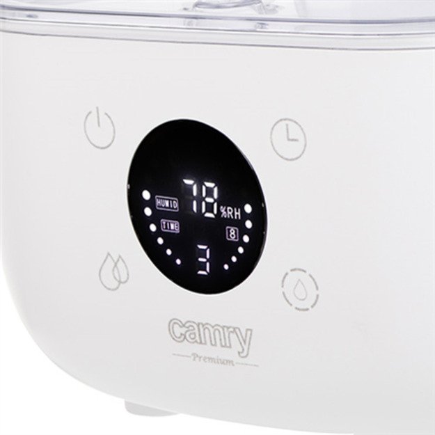 Camry | CR 7973w | Humidifier | 23 W | Water tank capacity 5 L | Suitable for rooms up to 35 m&sup2; | Ultrasonic | Humidification c 8