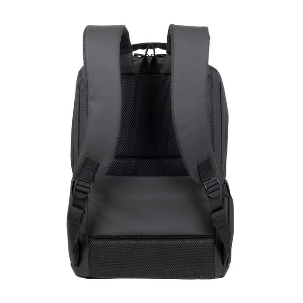 RIVACASE 8435 backpack for laptop 17.3  Tegel ECO, black, waterproof material, eco rPet, pockets for smartphone, documents, 22