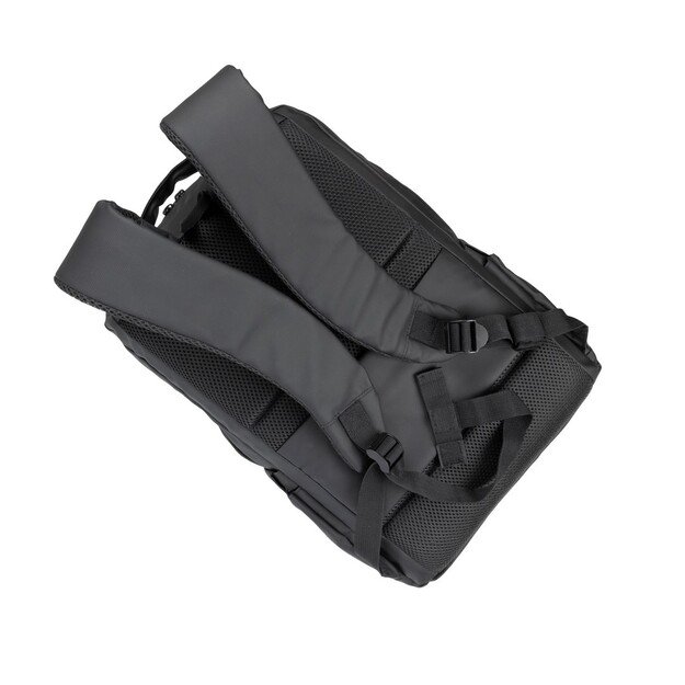 RIVACASE 8435 backpack for laptop 17.3  Tegel ECO, black, waterproof material, eco rPet, pockets for smartphone, documents, 7