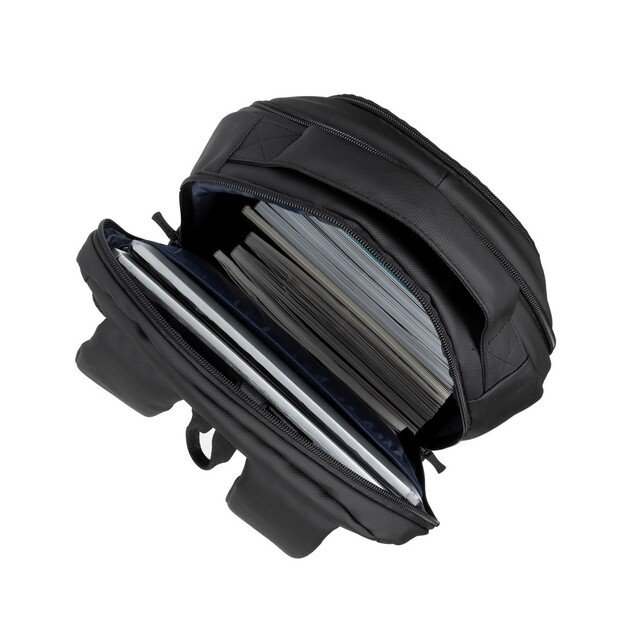 RIVACASE 8435 backpack for laptop 17.3  Tegel ECO, black, waterproof material, eco rPet, pockets for smartphone, documents, 17