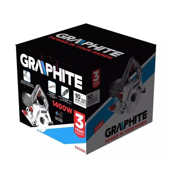 Stoneware and stone cutter 1400W Graphite 125mm disc 3