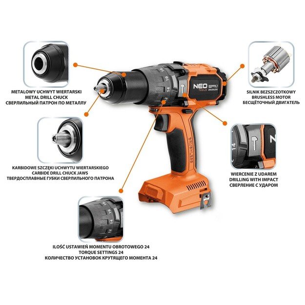 Brushless Impact Drill 100Nm Energy+