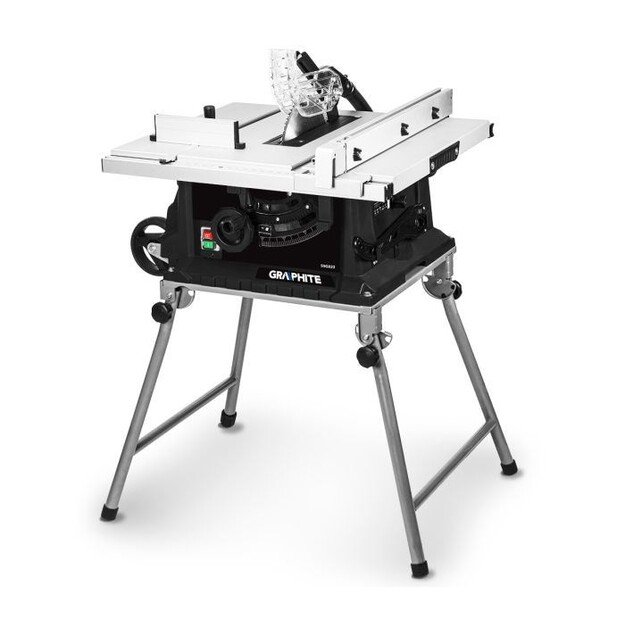 Table saw 1600W, 254/30 mm, folding table