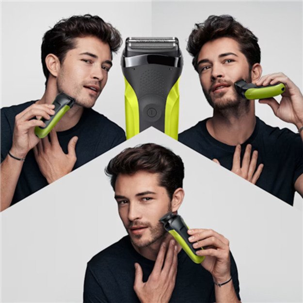 Braun | Shaver | 300BT | Operating time (max) 30 min | NiMH | Green 5