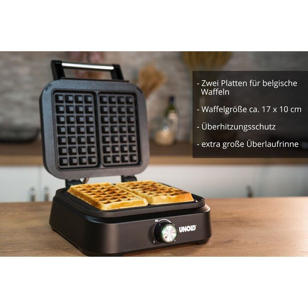 Unold Belgian Waffle Iron Brussels 12