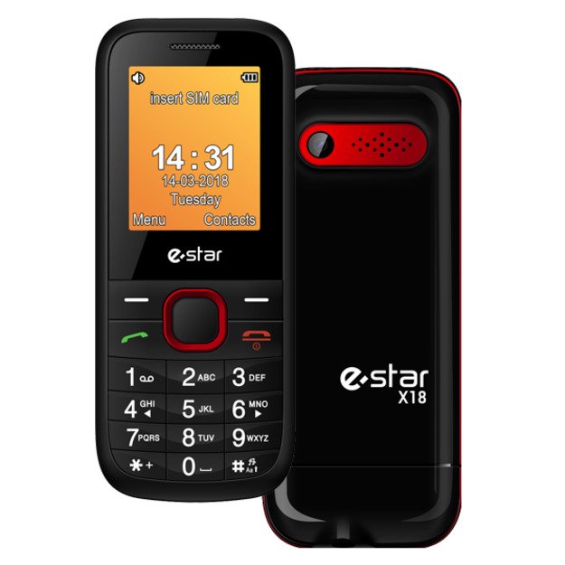 eSTAR Feature Phone X18 Red Dual SIM