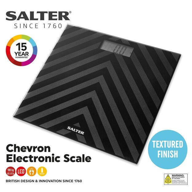 Salter SA00287 BACFEU16 Chevron Two Tone Bathroom Scale