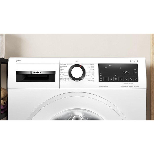 Bosch Washing Machine WGG244FLSN Energy efficiency class A Front loading Washing capacity 9 kg 1400 RPM Depth 59 cm Width 60 cm 