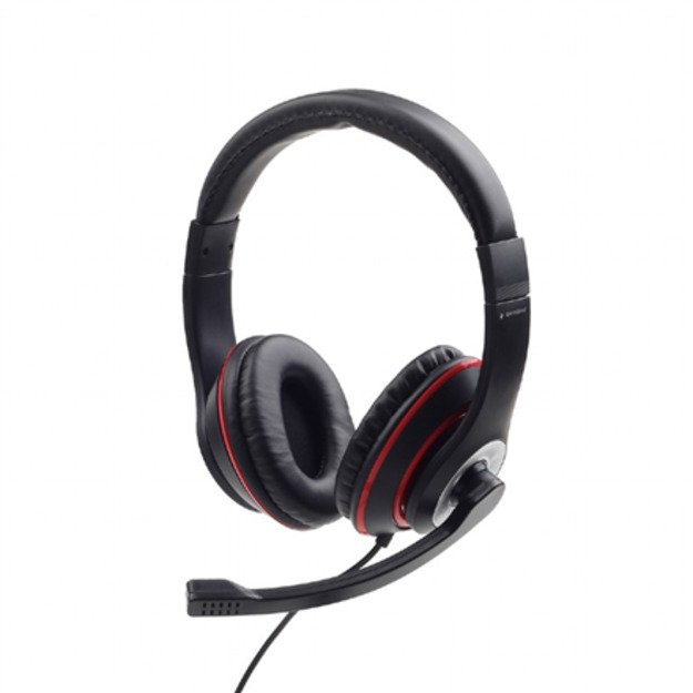 Gembird | Stereo headset | MHS-03-BKRD | Built-in microphone | On-Ear | 3.5 mm