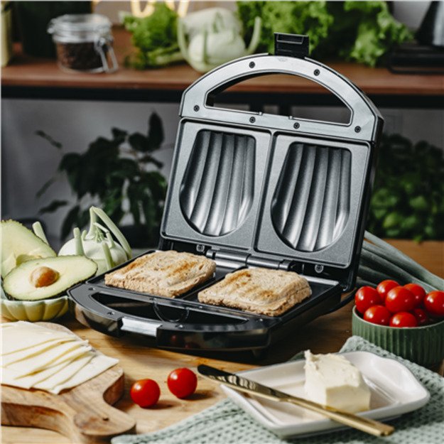 Sandwich Maker | AD 3069 | 750 W | Number of plates 1 | Black