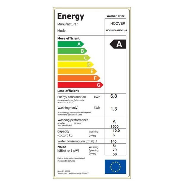 HOOVER HDP 5106AMBC/1-S