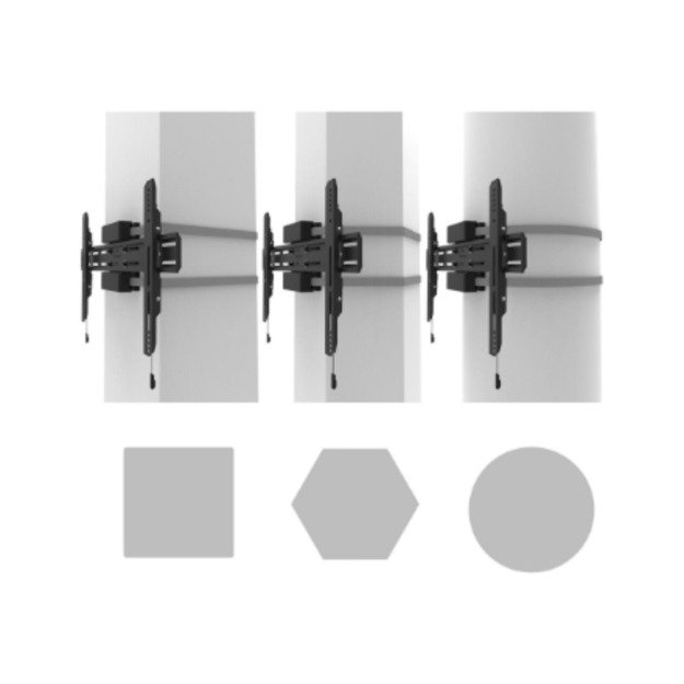 Neomounts WL30S-910BL16 TV pillar mount 40-75  - fixed - lockable - diam. 25-100 cm | Neomounts