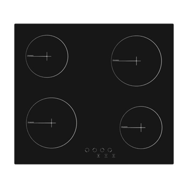 Simfer | Hob | H6.040.DECSP | Vitroceramic | Number of burners/cooking zones 4 | Touch | Black