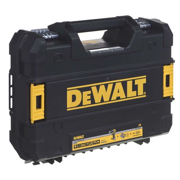 Smūginis suktuvas gręžtuvas 18V 2x2.0ah+ład DCD709D2T DEWALT