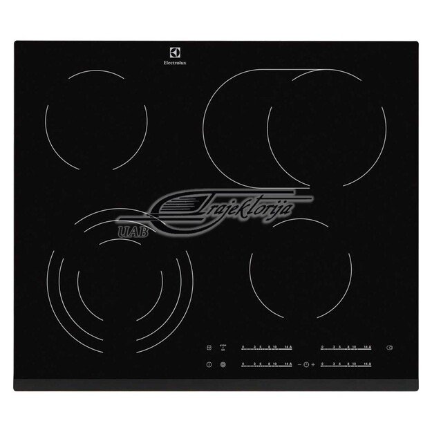 Electrolux | Hob | EHF6547FXK | Electric | Number of burners/cooking zones 4 | Touch | Timer | Black