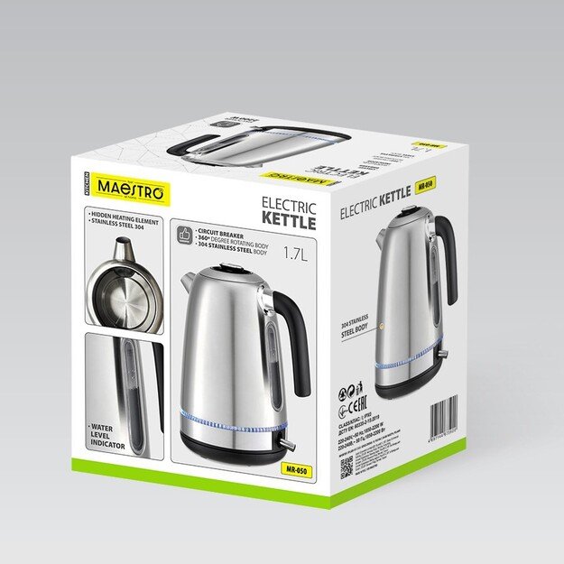 Electric kettle metalowy 1,7l 2200W MR-050 MAESTRO