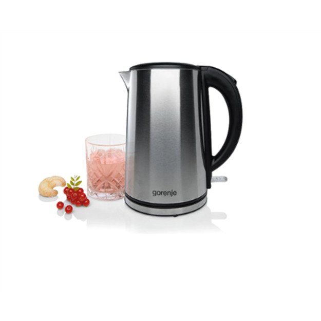 Gorenje | Kettle | K15DWS | Electric | 2200 W | 1.5 L | Stainless steel | 360° rotational base | Stainless Steel